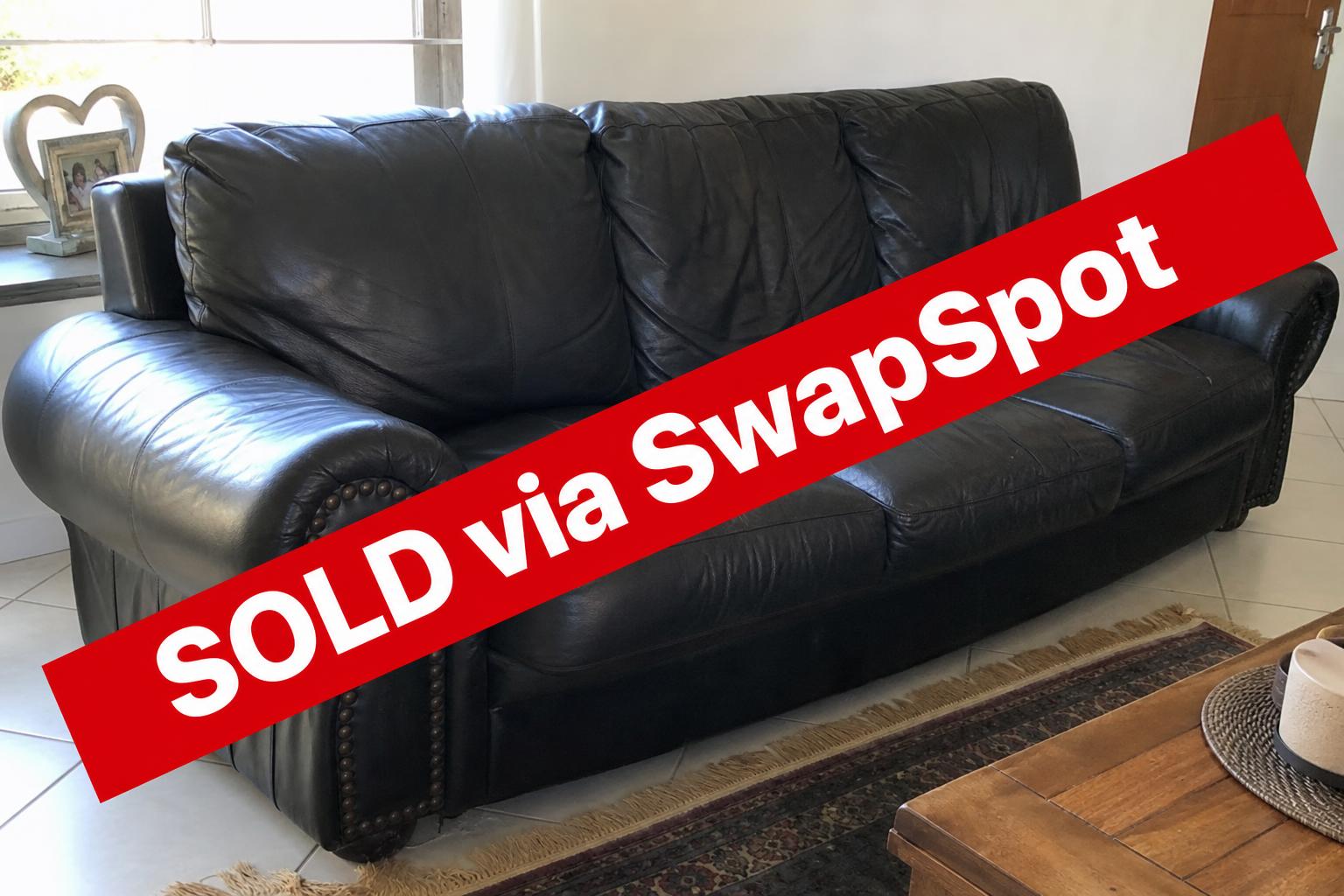 Modern L-Shape Couch — charcoal fabric